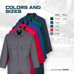 Euro Work Boilersuit Coverall Overall Protective Safety Work Suit One Piece