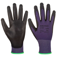 A195 Touchscreen PU Glove Purple/Black, Small