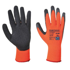 A140 Thermal Grip Work Gloves Palm Dipped Black, X-Small-KarWorkwear