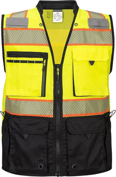 Hi-Vis 3In1 Premium Bomber JKT Viz Insulated Safety Visability Work Wear Rain ANSI 3