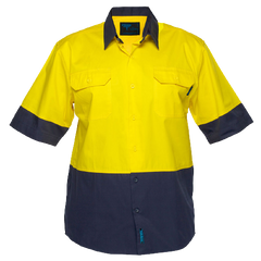 Portwest Hi-Vis Two Tone Lightweight Short Sleeve Shirt Reflective Safety MS802-KarWorkwear