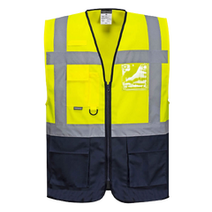 Portwest Brush Fleece Hoodie With Tape Reflective Taped Work Safety B304-KarWorkwear
