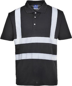 F477 Mens Reflective Iona Work Polo Shirt Navy, 5X-Large-KarWorkwear