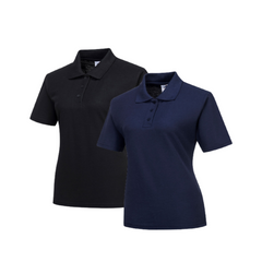 Portwest Naples Ladies Polo Shirt Ribbed Collar Soft Short Sleeve Shirt B209-KarWorkwear