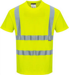 S170 Cotton Comfort Short Sleeve T-Shirt Yellow Tall, X-Large-KarWorkwear