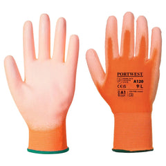 A120 Work Gloves PU Palm Dipped Abrasion and Tear Resistant Pink, Medium-KarWorkwear